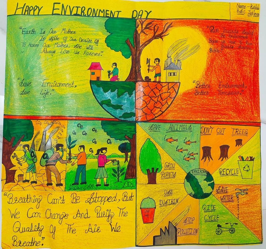 On the occasion of International Youth Day 2020, NSS Unit and Red Ribbon Club of MLSM college Sundernagar organised Poster Making Competition
